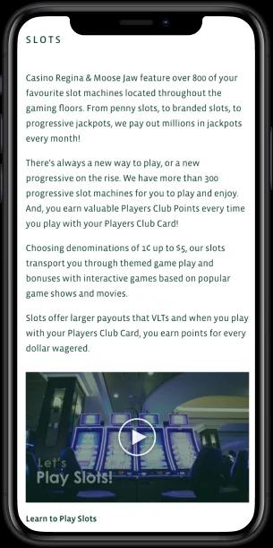 Regina Casino Canada Mobile